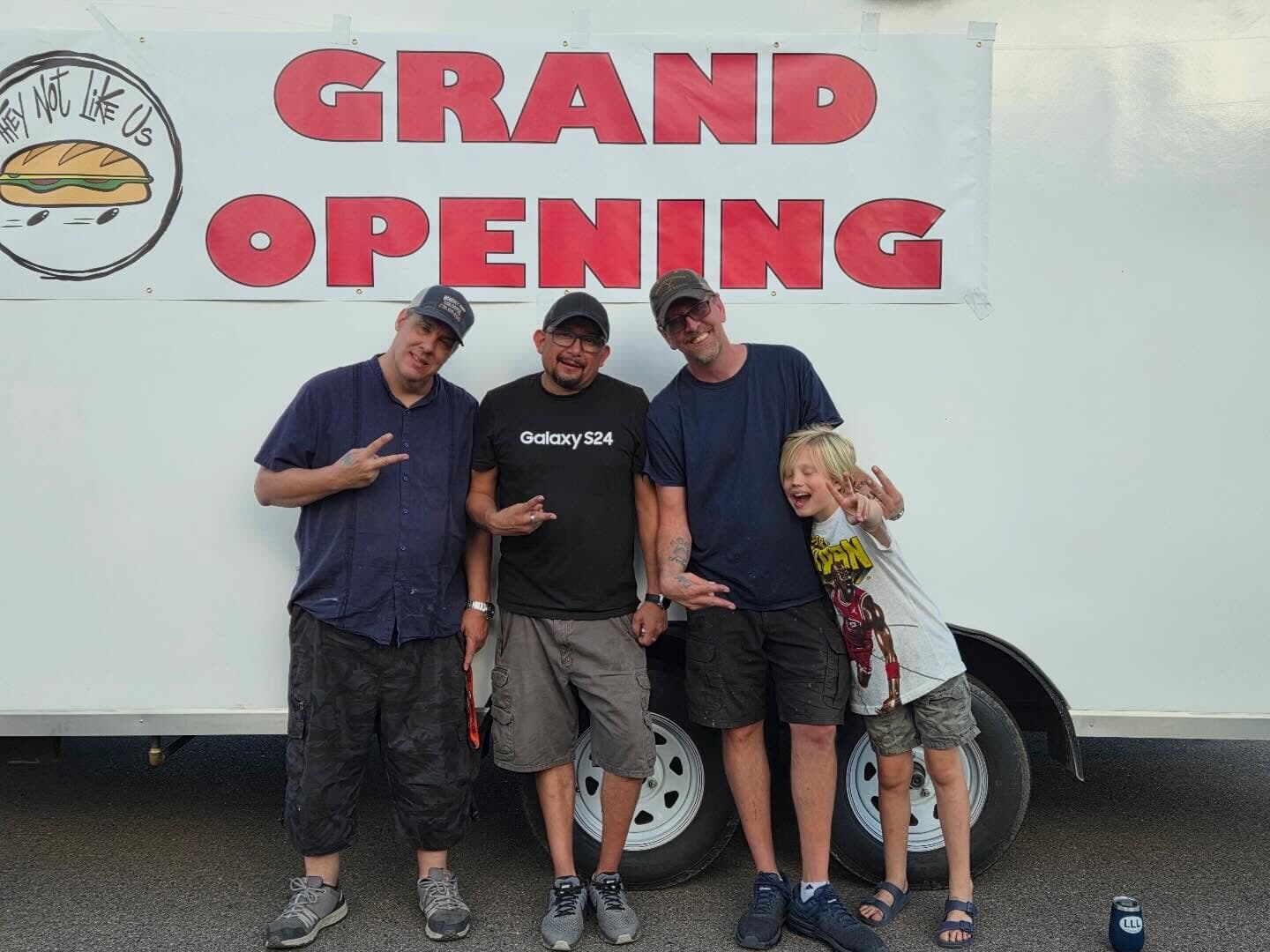 The TNLU team outside the trailer on opening day